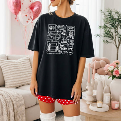 Bookish Romance Tropes Heavyweight Comfort Colors Shirt - Starry Skies Austin