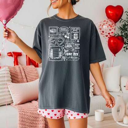 Bookish Romance Tropes Heavyweight Comfort Colors Shirt - Starry Skies Austin