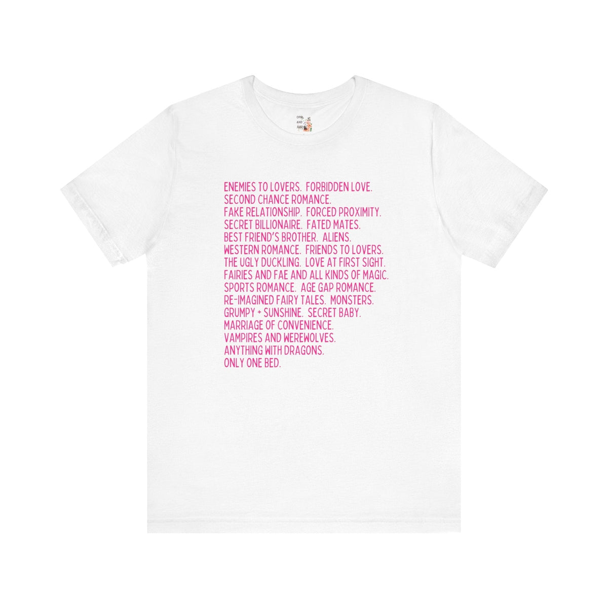 Bookish Romance Tropes T-Shirt - Starry Skies Austin