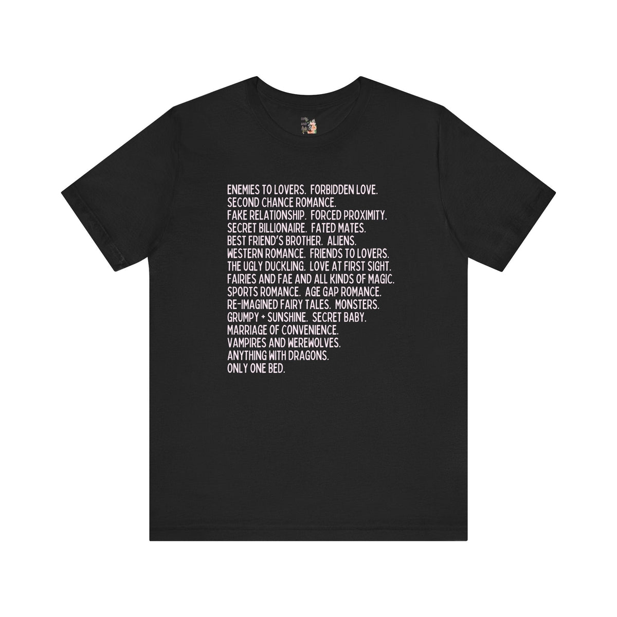 Bookish Romance Tropes T-Shirt - Starry Skies Austin