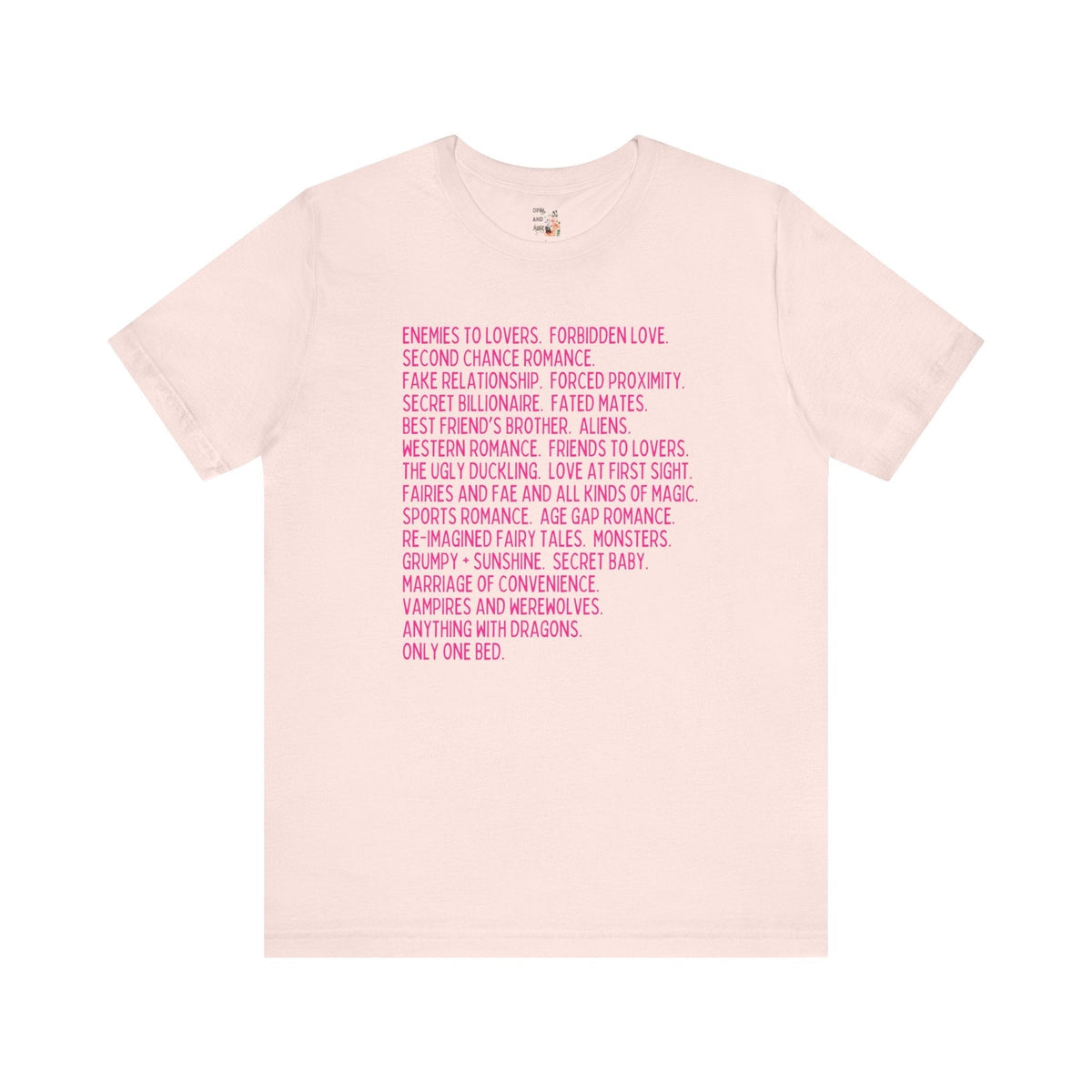 Bookish Romance Tropes T-Shirt - Starry Skies Austin