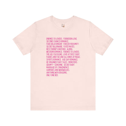 Bookish Romance Tropes T-Shirt - Starry Skies Austin