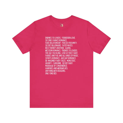 Bookish Romance Tropes T-Shirt - Starry Skies Austin
