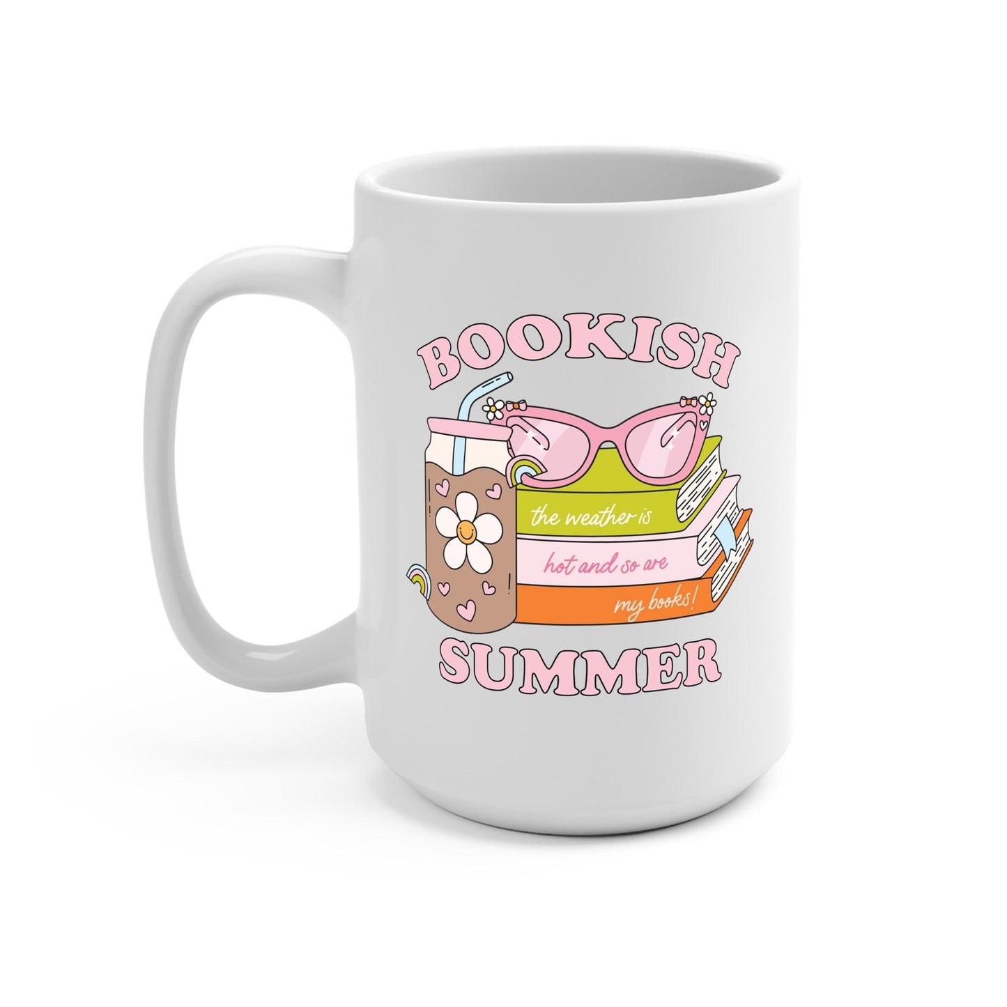 Bookish Summer Glass Cup, Mug & Tumbler with Lid and Straw - Starry Skies Austin