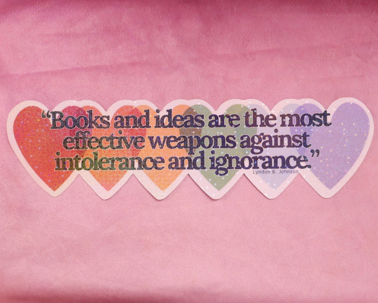 "Books and ideas..." Bumper Sticker - Starry Skies Austin