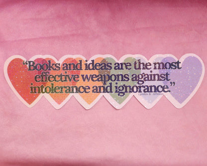 "Books and ideas..." Bumper Sticker - Starry Skies Austin