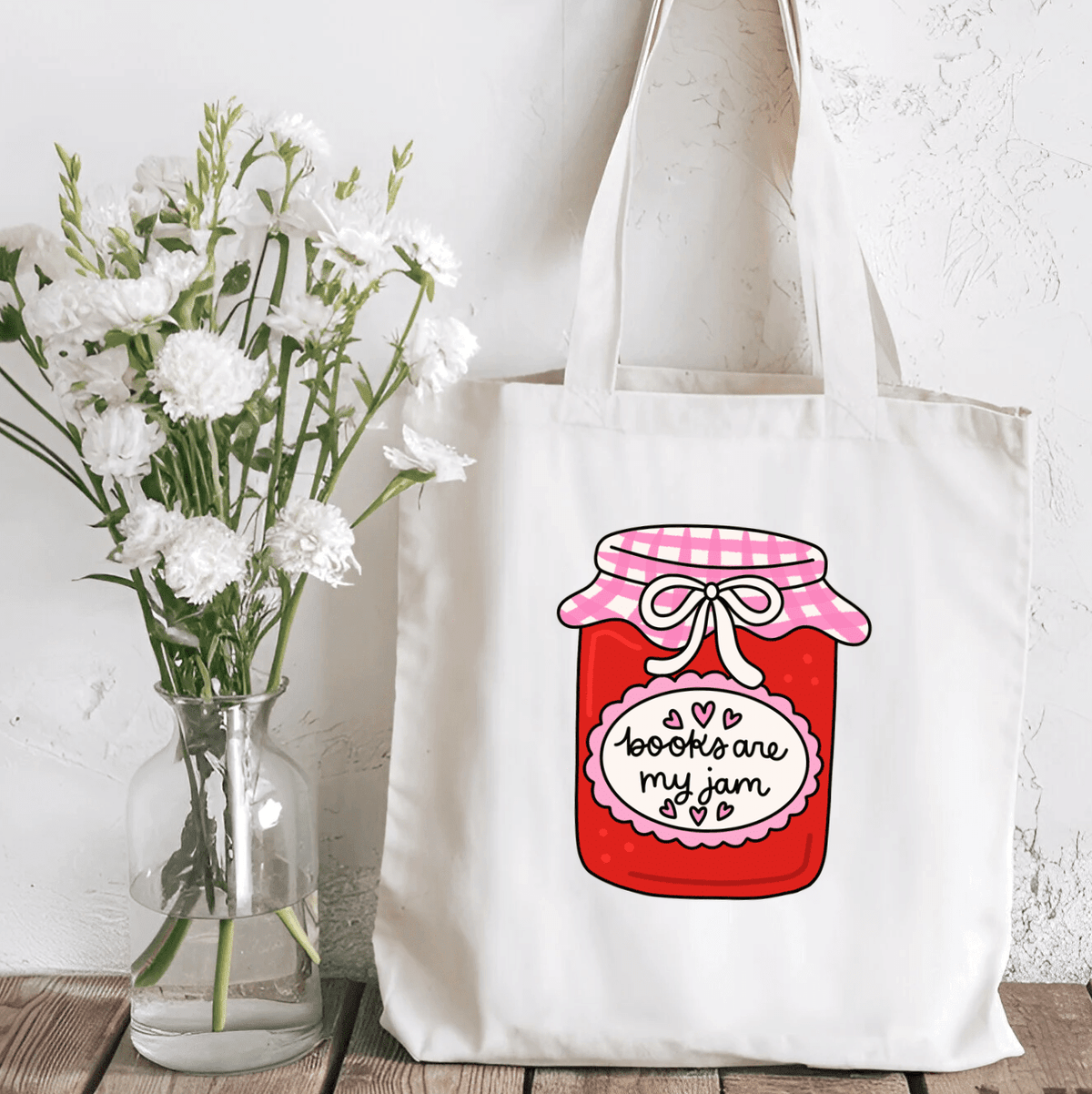 Books are my Jam Sublimated Canvas Tote Bag - Starry Skies Austin
