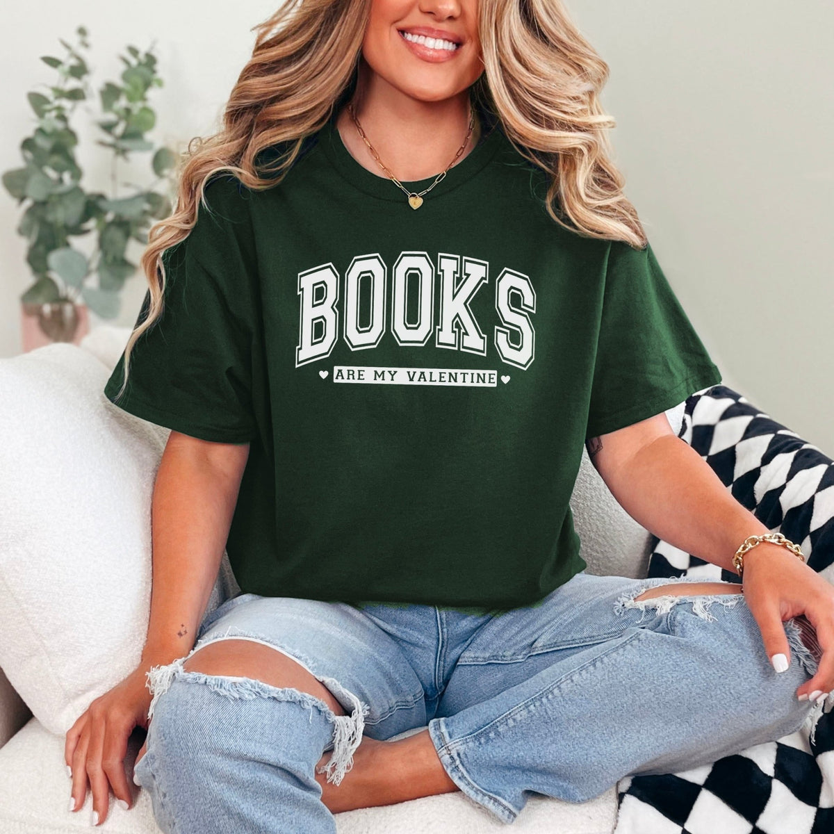 Books Are My Valentine Gildan Softstyle Shirt - Starry Skies Austin