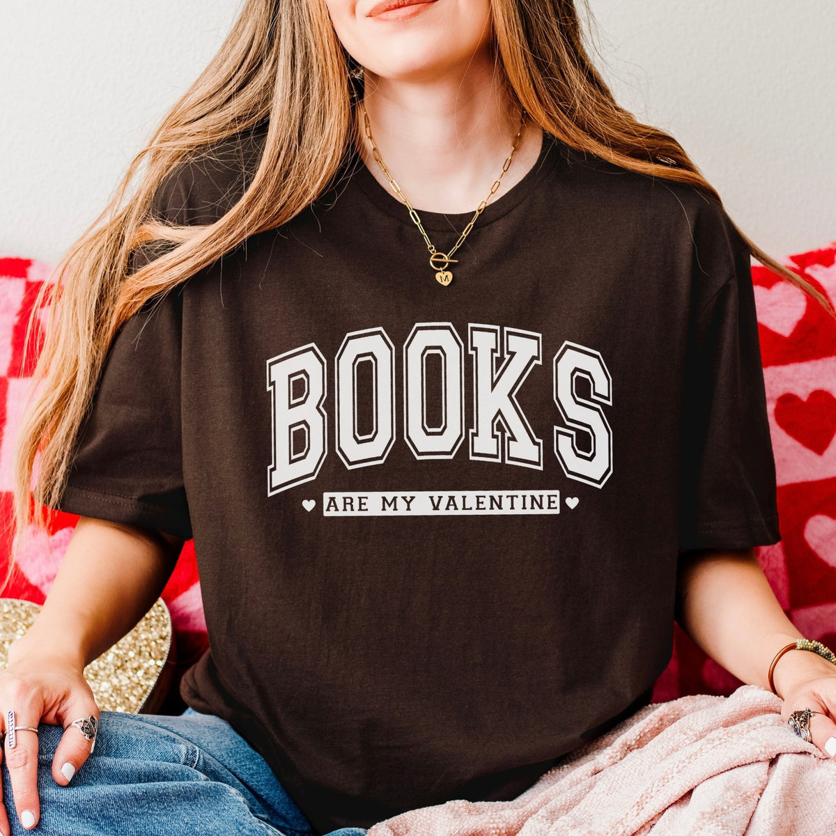 Books Are My Valentine Gildan Softstyle Shirt - Starry Skies Austin