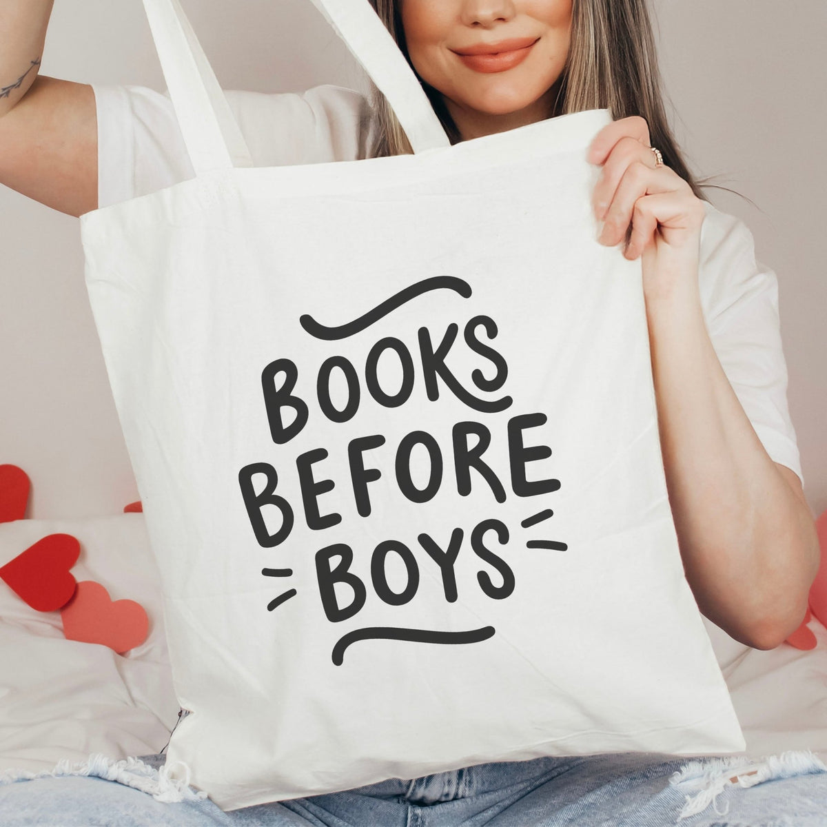 Books Before Boys Canvas Tote Bag - Starry Skies Austin