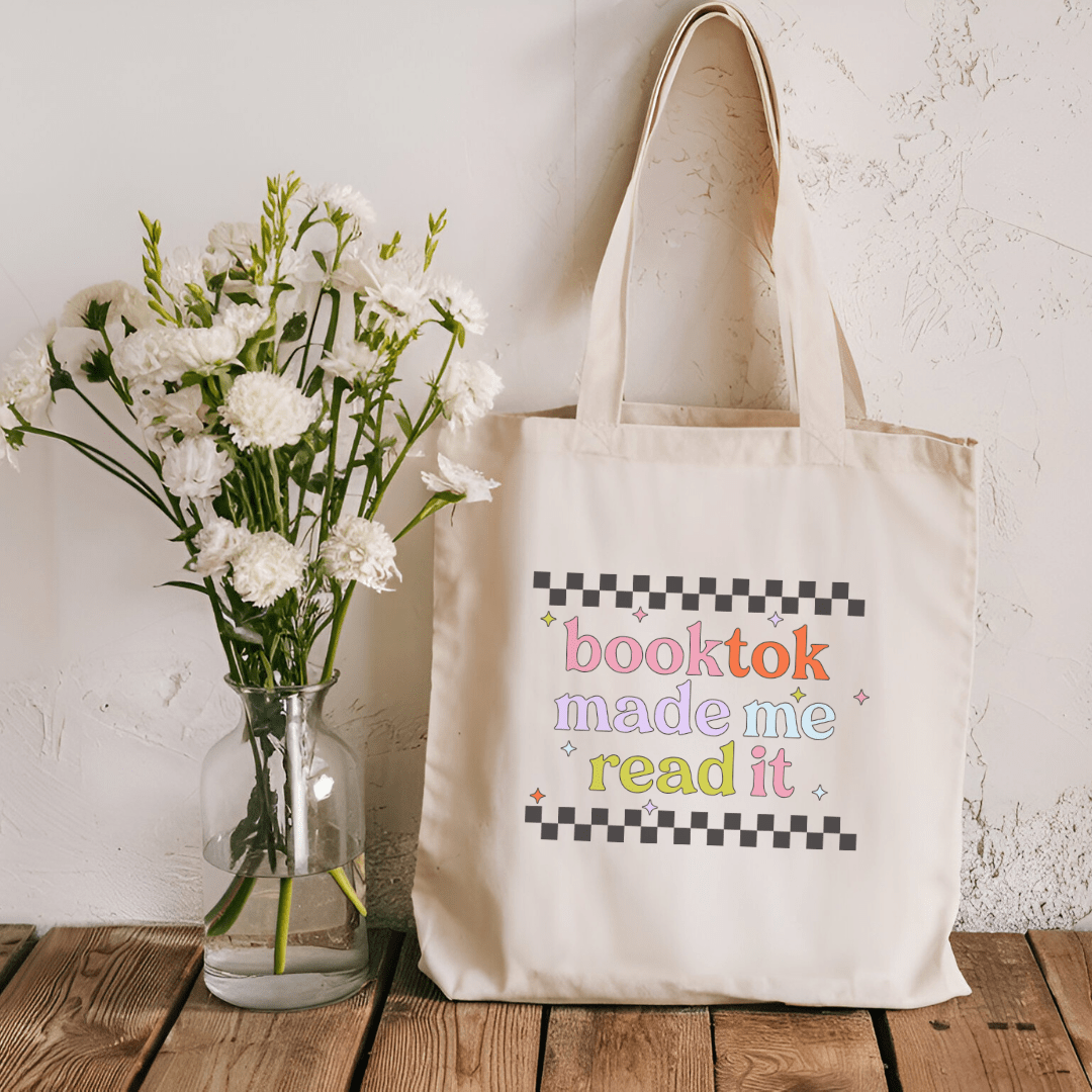 BookTok Made Me Read It Sublimated Canvas Tote Bag - Starry Skies Austin