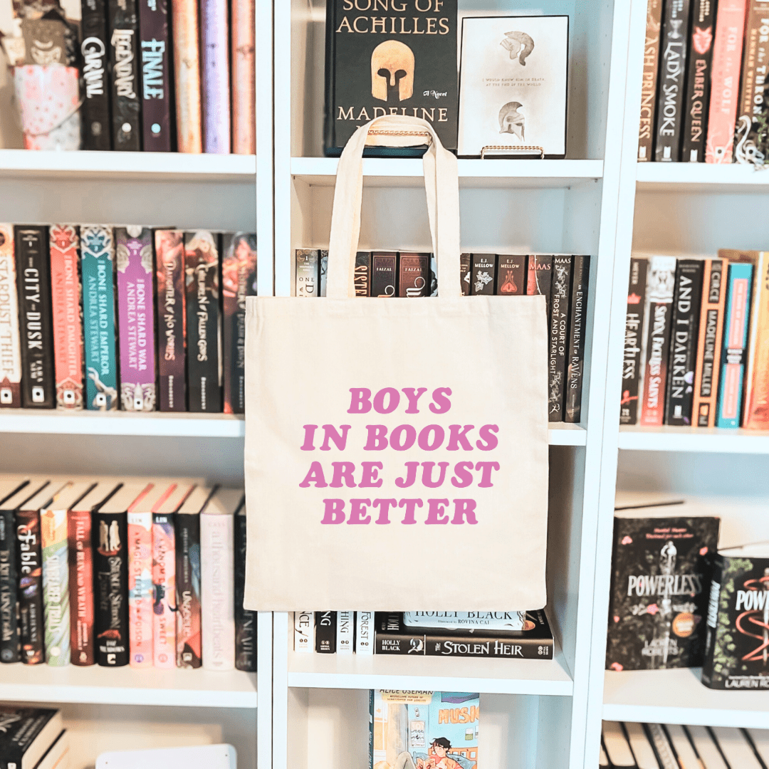 Boys In Books Are Just Better Sublimated Canvas Tote Bag - Starry Skies Austin
