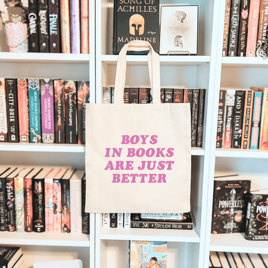 Boys In Books Are Just Better Sublimated Canvas Tote Bag - Starry Skies Austin