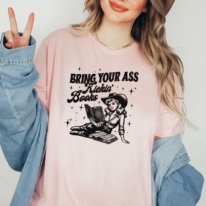 Bring Your Ass Kickin’ Books Gildan Softsyle Shirt - Starry Skies Austin