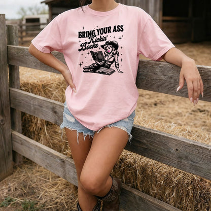 Bring Your Ass Kickin’ Books Heavyweight Comfort Colors Shirt - Starry Skies Austin