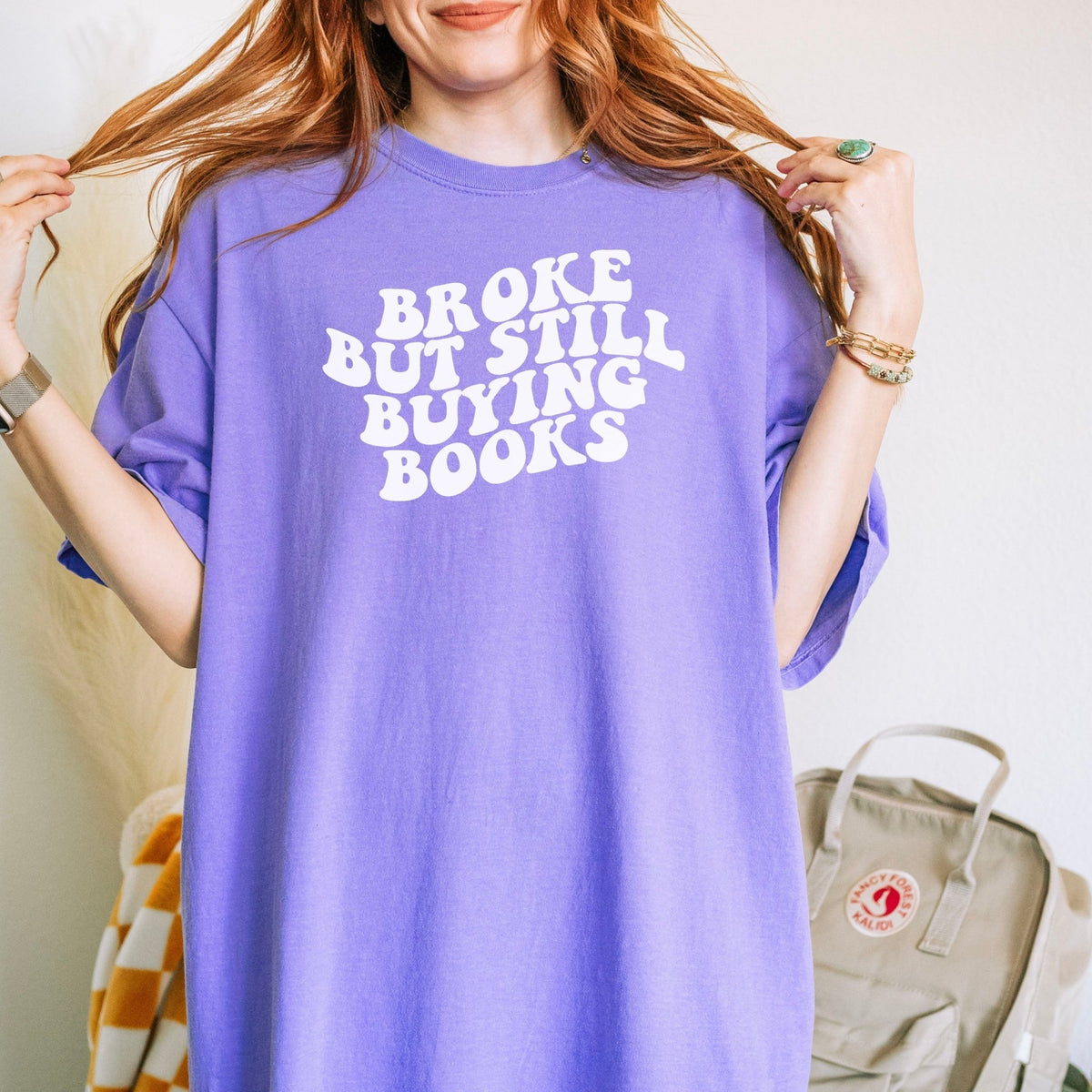 Broke But Still Buying Books Heavyweight Comfort Colors Shirt - Starry Skies Austin