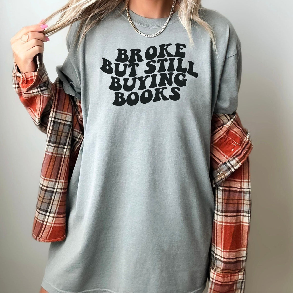 Broke But Still Buying Books Heavyweight Comfort Colors Shirt - Starry Skies Austin