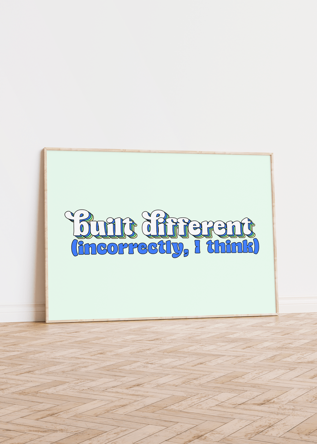 Built Differently, Incorrectly I Think Unframed Art Print - Starry Skies Austin