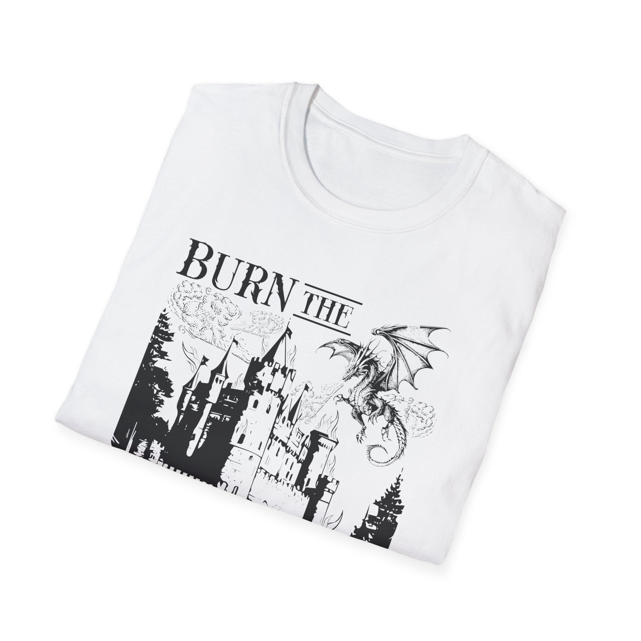 Burn The Patriarchy Dragon Softstyle Tee - Starry Skies Austin
