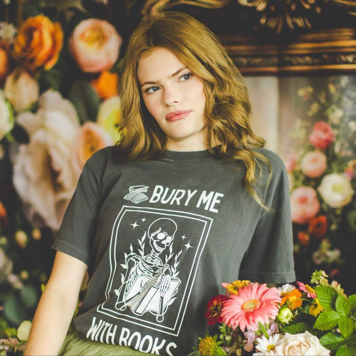 Bury Me With Books Tee - Starry Skies Austin