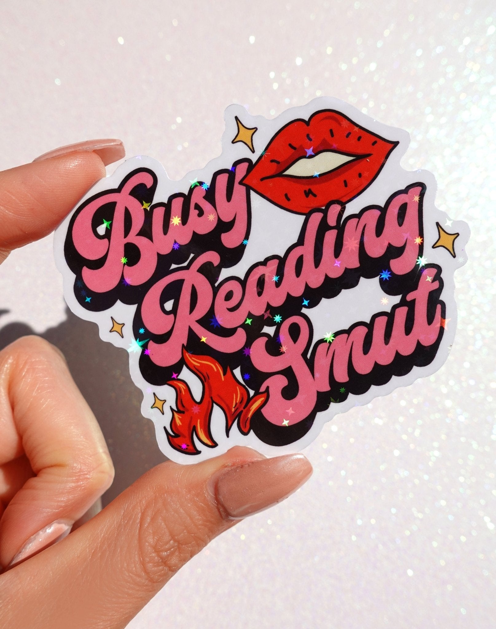 Busy Reading Smut Sticker - Starry Skies Austin