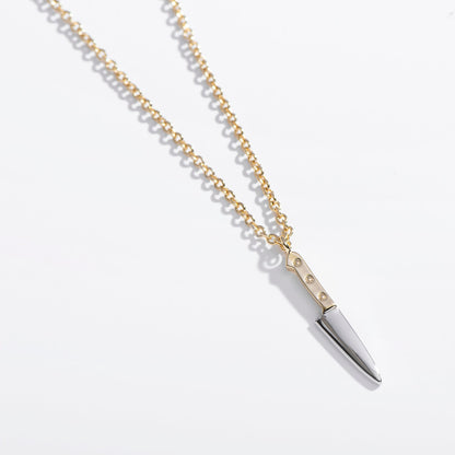 Butcher Knife Charm Necklace - Starry Skies Austin
