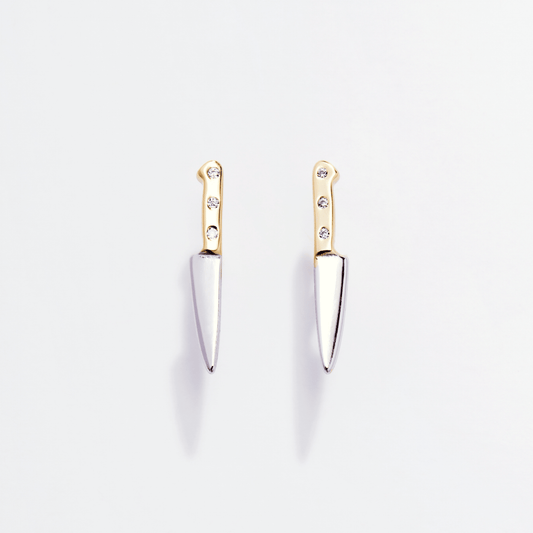 Butcher Knife Studs - Starry Skies Austin