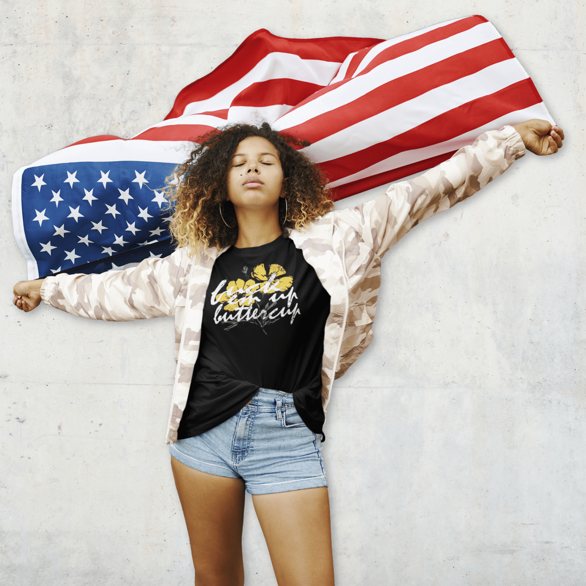 Buttercup Protest Softstyle Tee - Starry Skies Austin