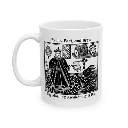 By Ink, Pact, and Brew, Unique Medieval - Style Mug - Starry Skies Austin