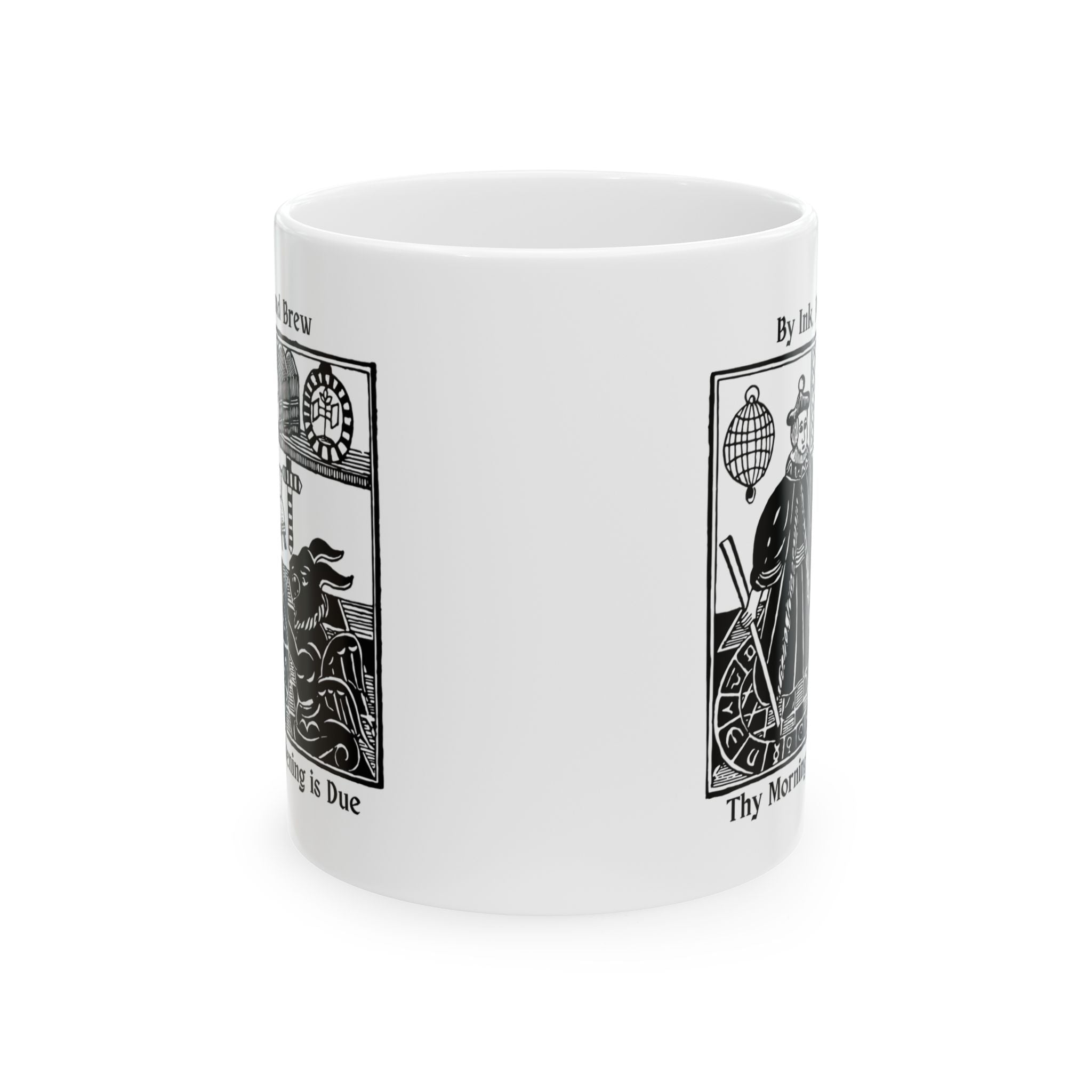 By Ink, Pact, and Brew, Unique Medieval - Style Mug - Starry Skies Austin
