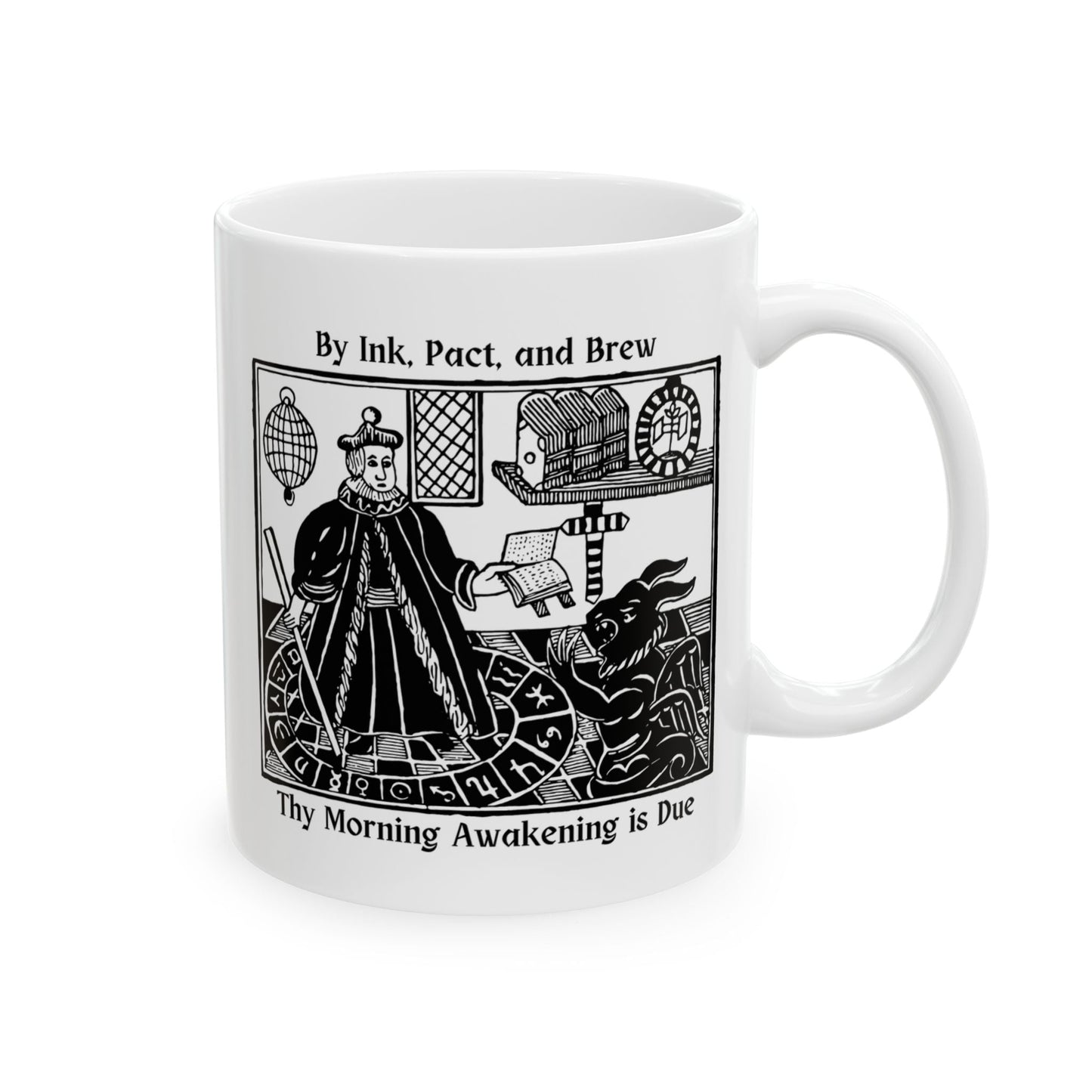 By Ink, Pact, and Brew, Unique Medieval - Style Mug - Starry Skies Austin