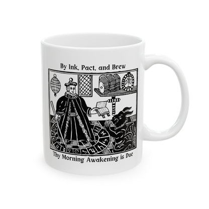 By Ink, Pact, and Brew, Unique Medieval - Style Mug - Starry Skies Austin