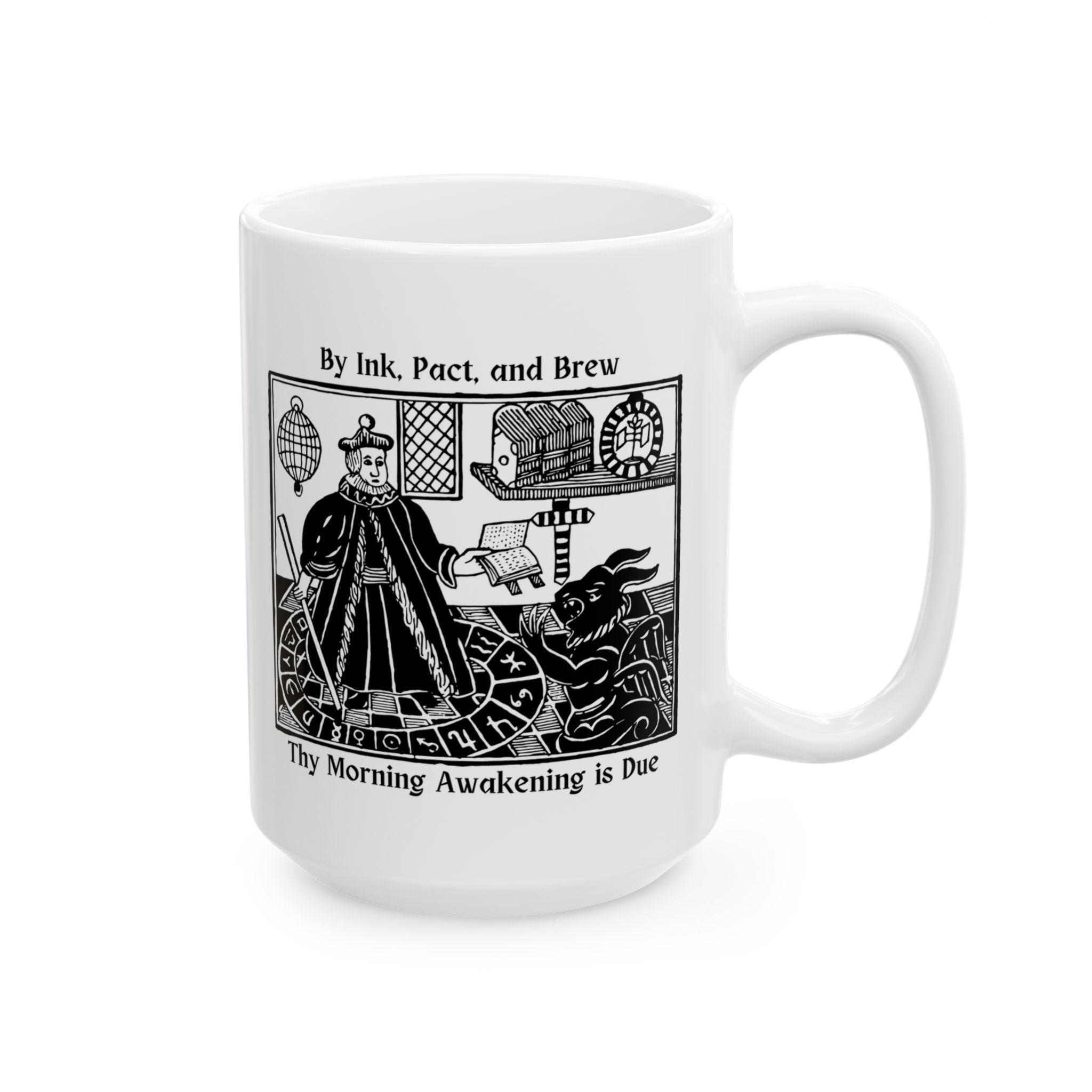 By Ink, Pact, and Brew, Unique Medieval - Style Mug - Starry Skies Austin