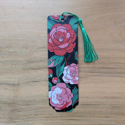Camellia Bloom Blush Floral Bookmark - Starry Skies Austin