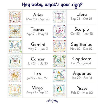 Cancer Astrology Hand-Embroidered Pillow by Cat Studio - Starry Skies Austin