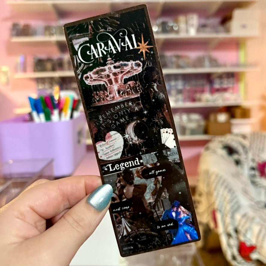 Caraval Inspired Collage Bookmark - Starry Skies Austin