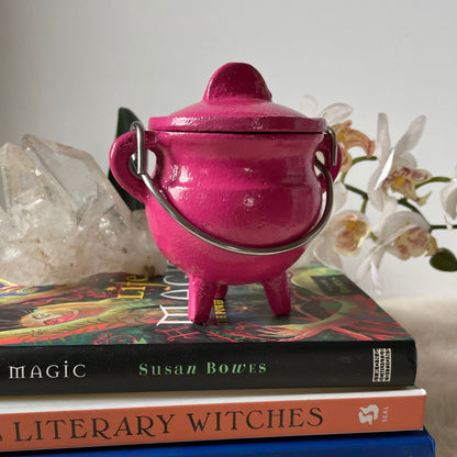 Cast Iron Cauldron with Lid - Starry Skies Austin