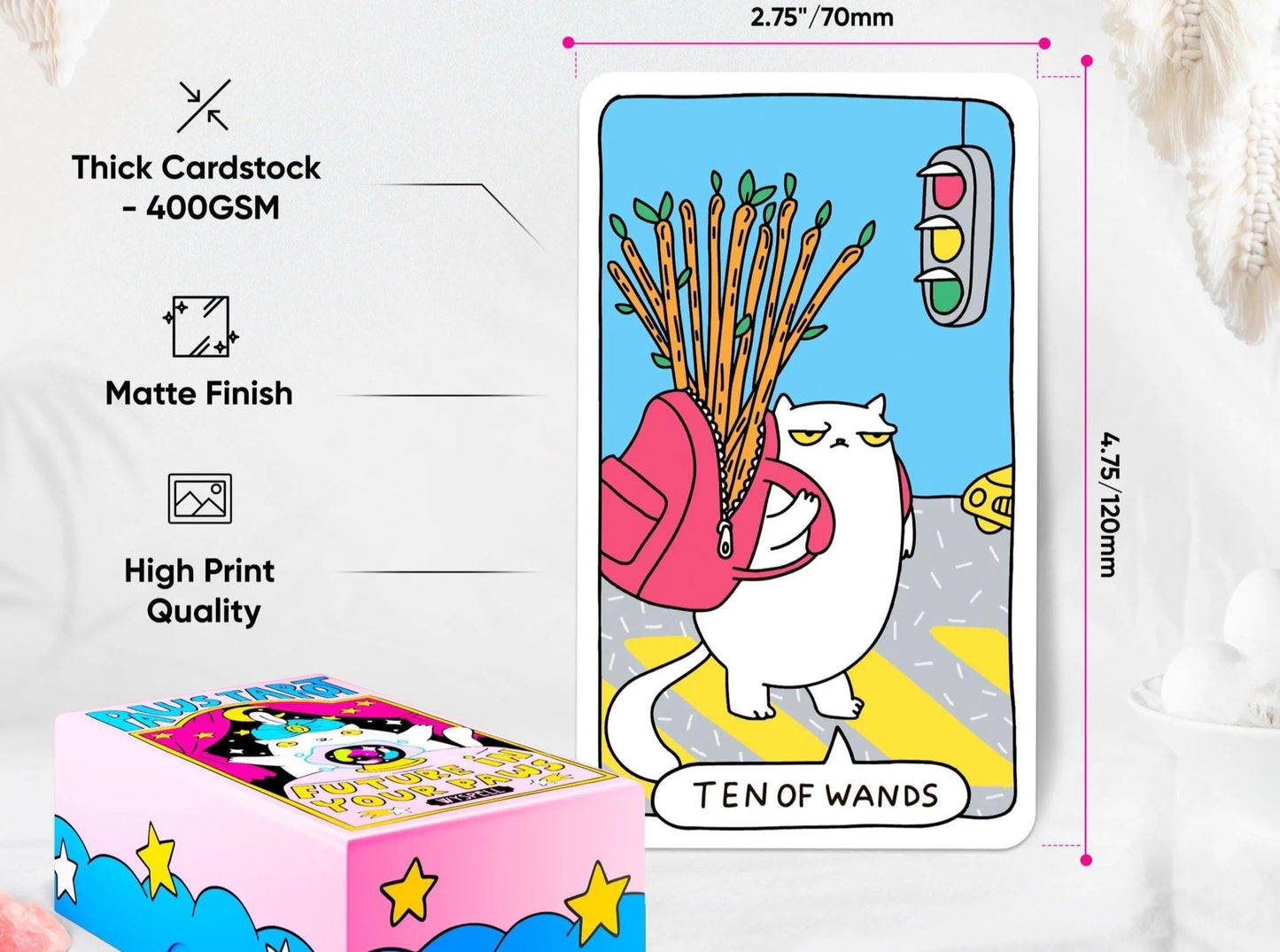 Cat Paws Tarot Deck - Starry Skies Austin
