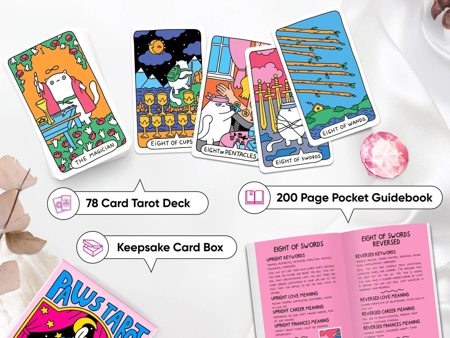 Cat Paws Tarot Deck - Starry Skies Austin