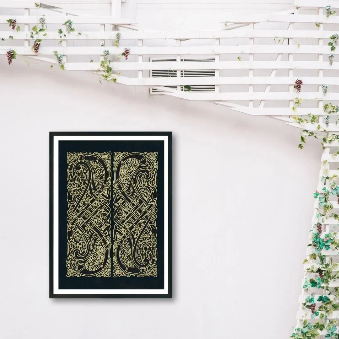 Celtic Knot Intertwined Birds Fine Art Print Book of Kells - Starry Skies Austin