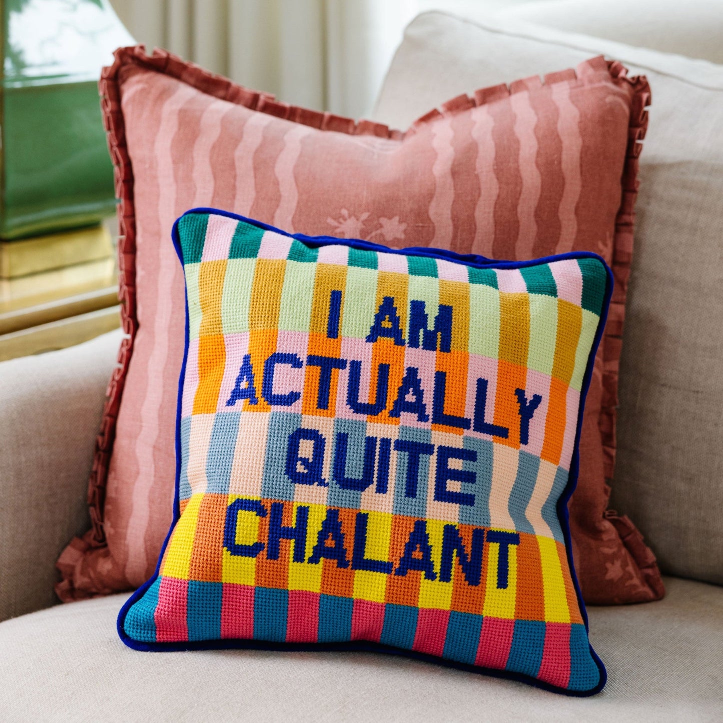 Chalant Needlepoint Pillow - Starry Skies Austin