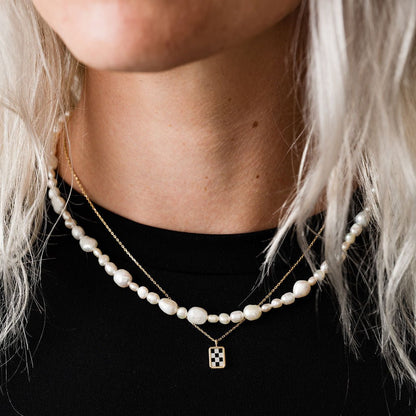 Checker Necklace - Starry Skies Austin