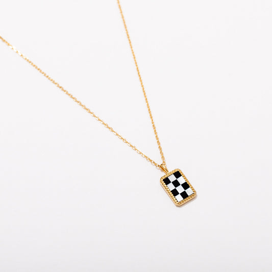 Checker Necklace - Starry Skies Austin