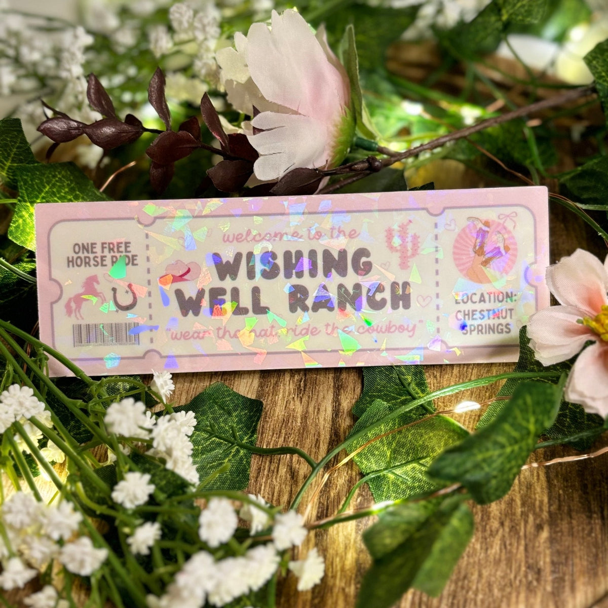 Chestnut Springs Wishing Well Ranch Laminated Cardstock Bookmark - Starry Skies Austin