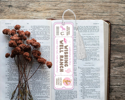 Chestnut Springs Wishing Well Ranch Laminated Cardstock Bookmark - Starry Skies Austin