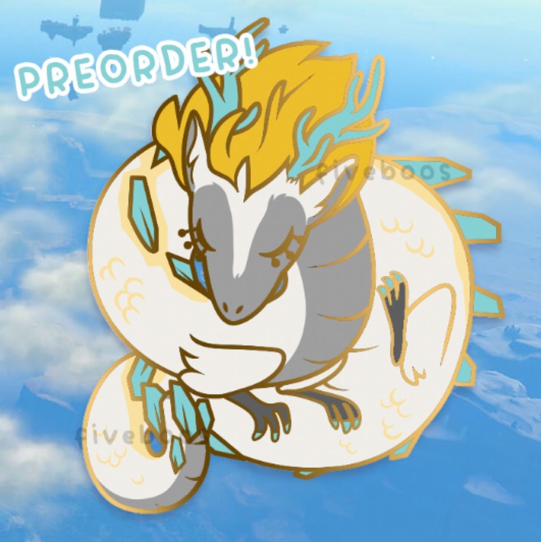 [CLEARANCE] TOTK Light Dragon Pin - Starry Skies Austin