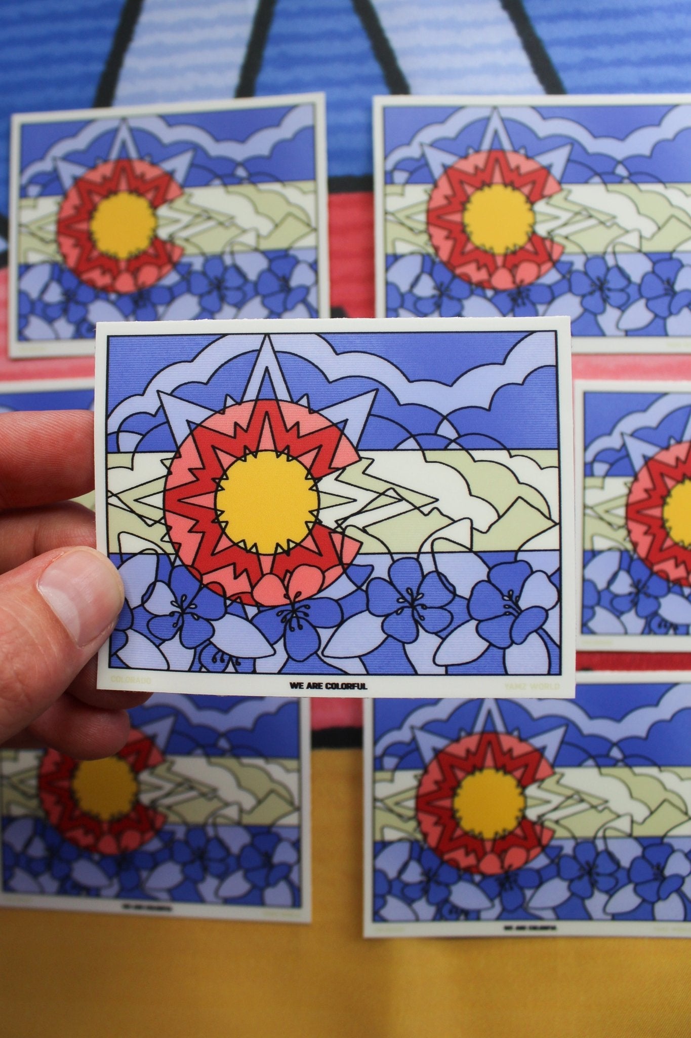Colorado Flag Sticker - Starry Skies Austin
