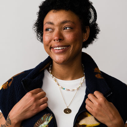 Compass Necklace - Starry Skies Austin