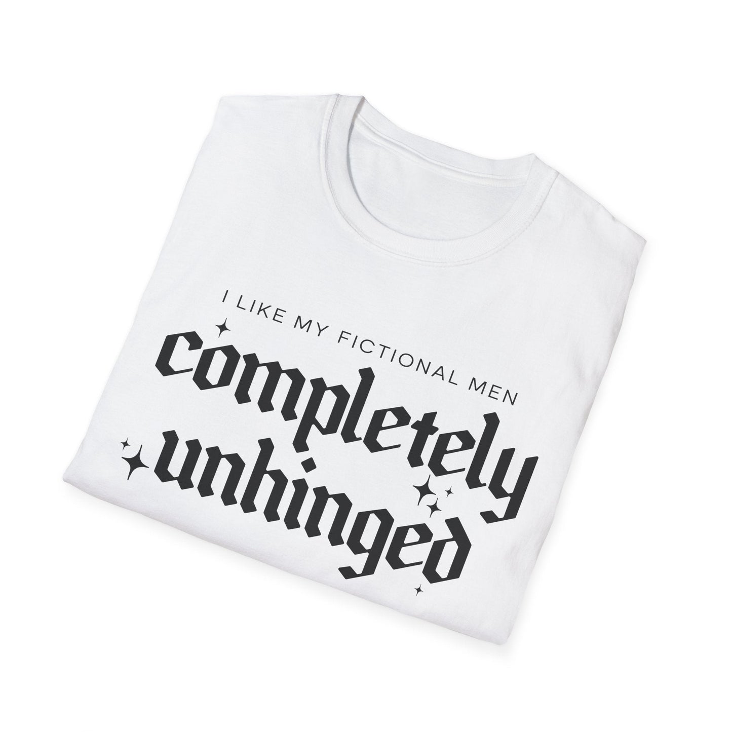Completely Unhinged Morally Grey Softstyle Tee - Starry Skies Austin