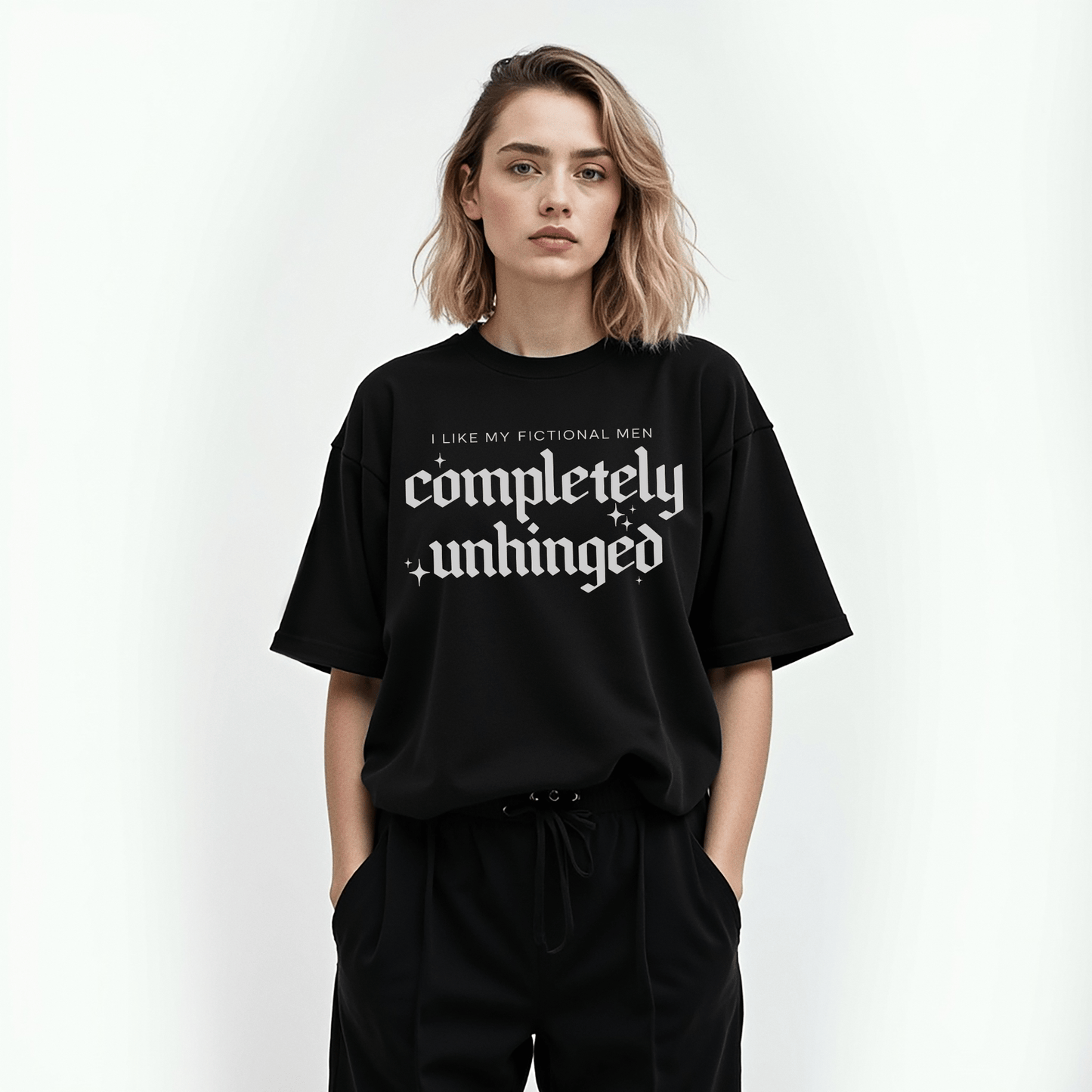 Completely Unhinged Morally Grey Softstyle Tee - Starry Skies Austin